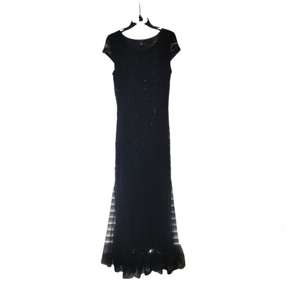 Lily & Lola Dresses & Skirts - Women's Black Dress Lily & Lola Sequin Mermaid Dress Lace M Prom Formal